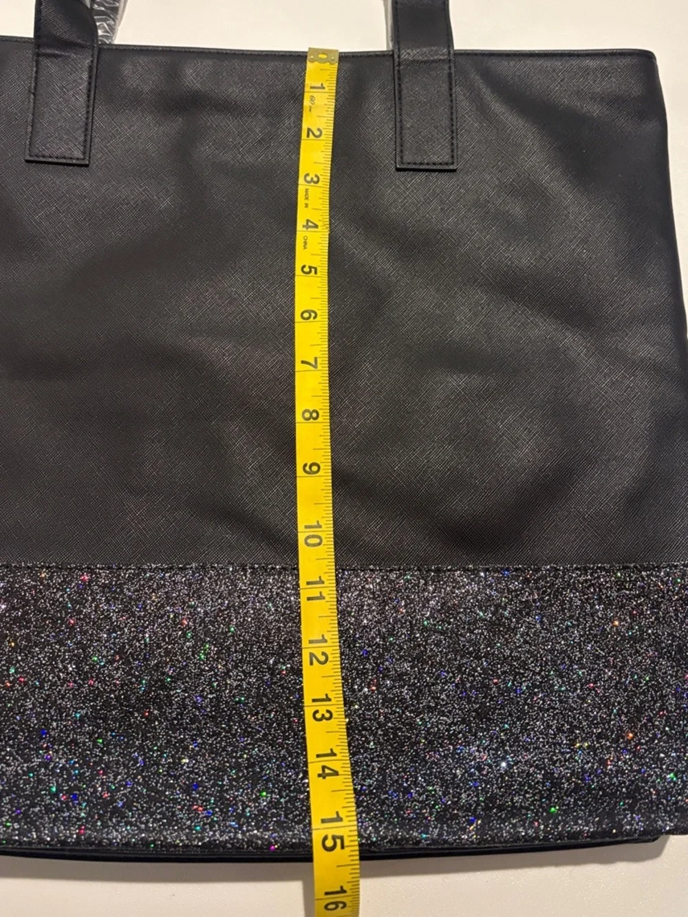 Jimmy Choo Perfume Black Tote with Glitter Bottom